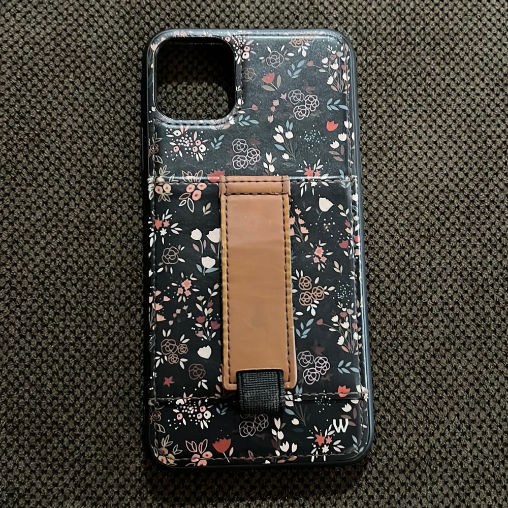Black Floral iPhone 11 Pro Max Case